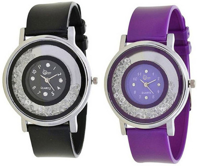

Shunya Black Purple Attractive PU Strap SF-2011-14 Analouge Watch For Women And Girls Watch - For Women