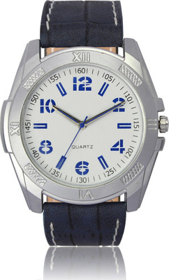 AD Global W05-0024 Designer Dial With Navy Blue Strap Watch - For Boys