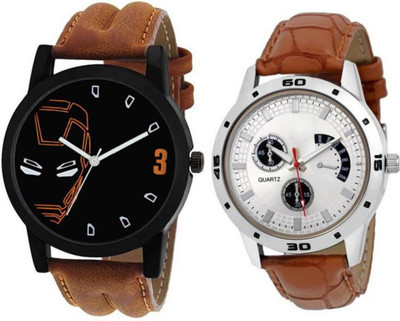 

PMAX LEATHER FACE BROWN AND LEATHER BIG BROWN NEW STYLISH FOR Watch - For Men