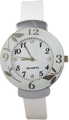 

TESLO Flower & White Round Dial Comfortable Strap Women's Watch Party Wedding And Wrist Watch Of Formal Watch And Look For Girls , Women New collection Watch - For Girls