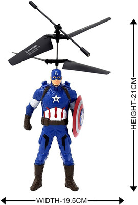 

Prince Toys Avengers Captain America Induction Control Flyer With LED Lights(Multicolor)