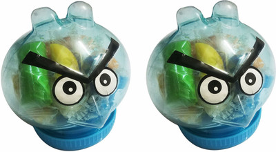 

Sakshi Enterprises Mini Angry Bird Clay Set Pack of 2 Play Party Kit With Moulds, Clay, Cutter And Angry Bird Plastic Container
