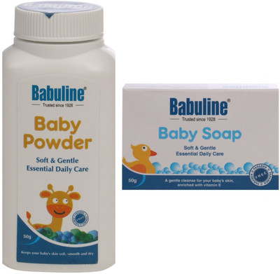 

Babuline Powder & Baby Soap Travel Kit(White)