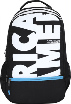 

American Tourister Pop 02 34 L Backpack(Multicolor), Black