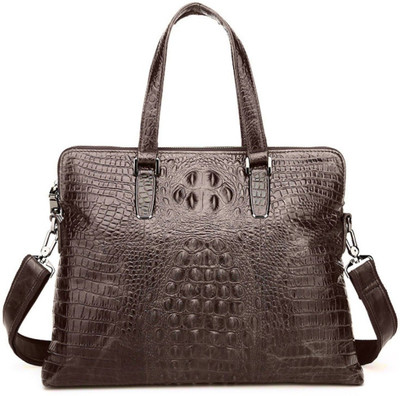 

Decarlo leather Shoulder Crossbody Messenger Shoulder Bag(Brown, 39 L)