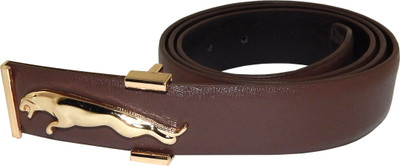 

Els Men Formal, Casual Brown, Gold Artificial Leather Belt