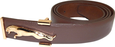 

Els Men Formal, Casual Brown, Gold Artificial Leather Belt
