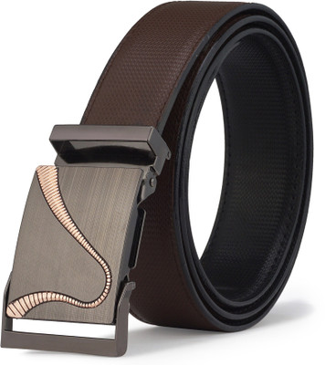 

brussel Men Casual Brown Artificial Leather Reversible Belt