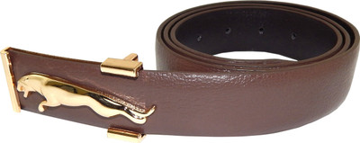 

Els Men Formal, Casual Brown, Gold Artificial Leather Belt