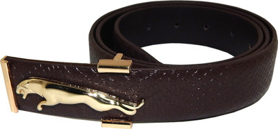 

Els Men Formal, Casual Brown, Gold Artificial Leather Belt