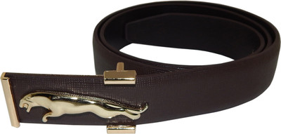 

Els Men Formal, Casual Brown, Gold Artificial Leather Belt