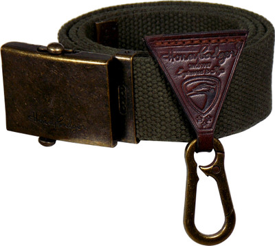 

Honey Badger Men & Women Casual Green Canvas Belt