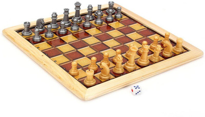 

Ratnas PREMIUM WOODEN FINISH CHESS AND LUDO FOR KIDS Board Game