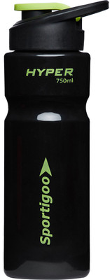 

Sportigoo HYPER Gym Water Sipper 750 ml Sipper(Pack of 1, Black)