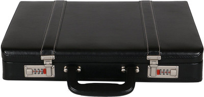 HYATT Faux leather briefcase Medium Briefcase - For Men & Women(Black)