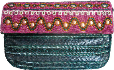 

Spice Art Party Green Clutch