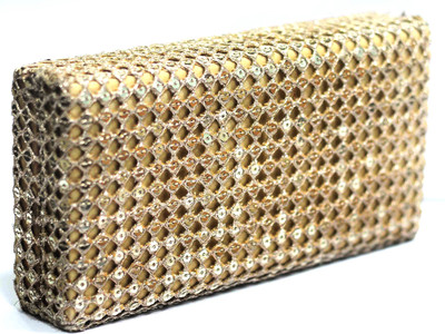 

Amolika Party Gold Clutch