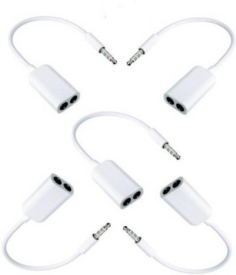 

techdeal Sets Of 5 1X2 3.5MM Headphone Splitter(White)