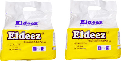 

Eldeez DISPOSABLE PULL-UP Adult Diapers - L(20 Pieces)