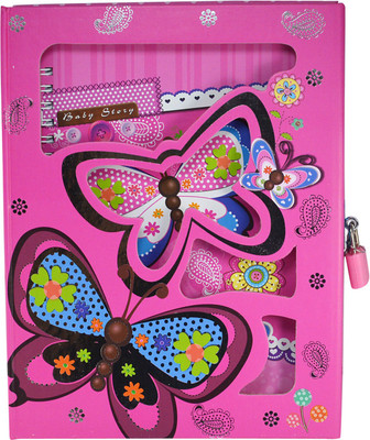 

Saamarth Impex Regular Diary(Butterfly, Pink)
