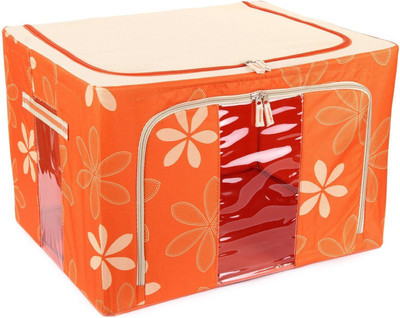 

Three Secondz Foldable Clothes Storage Bag for Blankets Clothes Storage Bag for Blankets, Quilts, Woolens, Sarees etc(Multicolor, Random color)