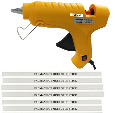 

FADMAN YELLOW Kobra 40W On Off Switch And Indicator With 6 Sticks Standard Temperature Corded Glue Gun (11 mm) Standard Temperature Corded Glue Gun(11 mm)
