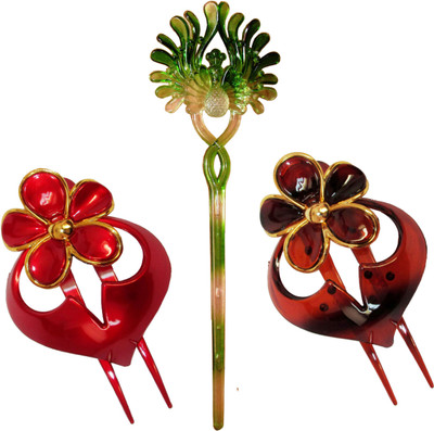 

SHAGUNS Combo of Multi Color Juda Sticks Bun Stick(Multicolor)