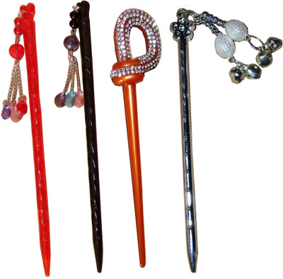 

mitu Combo of Multi Color Juda Sticks Bun Stick(Multicolor)