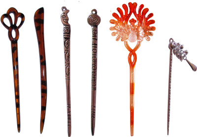 

Fully Unique Combo of Multi Color Juda Sticks Bun Stick(Multicolor)