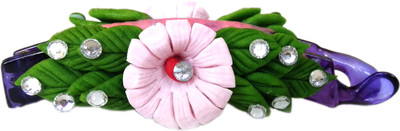 

Advance Hotline Handmade Artificial Jewellery Proceline Dough Work Banana Hair Clip /Proceline Dough / hair accesoseries /hair pins/wings /for women /girls by unique indian craft Banana Clip(Multicolor)