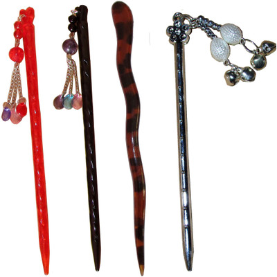 

pilo Combo of Multi Color Juda Sticks Bun Stick(Multicolor)