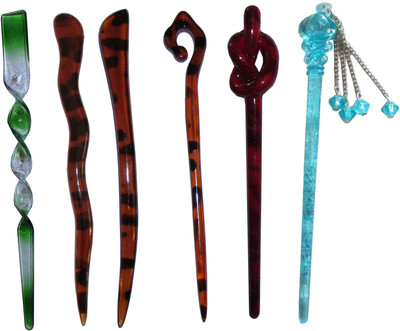 

Hero Combo of Multi Color Juda Sticks Bun Stick(Multicolor)