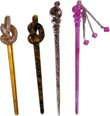 

mitu Combo of Multi Color Juda Sticks Bun Stick(Multicolor)