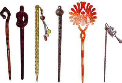 

Fully Unique Combo of Multi Color Juda Sticks Bun Stick(Multicolor)