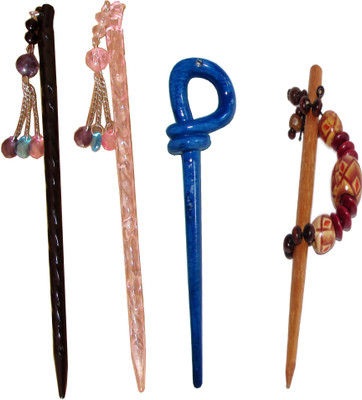 

mitu Combo of Multi Color Juda Sticks Bun Stick(Multicolor)