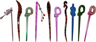 

Fully Unique Combo of Multi Color Juda Sticks Bun Stick(Multicolor)