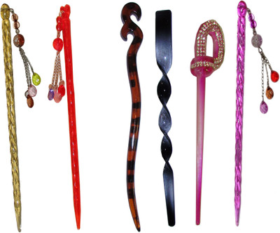 

Hero Combo of Multi Color Juda Sticks Bun Stick(Multicolor)
