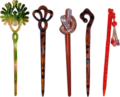 

Hero Combo of Multi Color Juda Sticks Bun Stick(Multicolor)