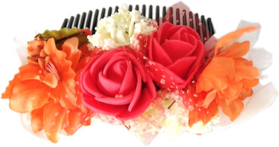 

Advance Hotline unique indian craft Hair Combpin/Multicolor Proceline Dough Hairpin comb / Girls Hair Accessories /Fashionable Indo Western Wedding Bridal Party Wear Hair Clip for kids /girls/women.Juda Accessories and Hair Decoration by unique indian cra
