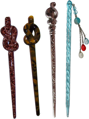 

mitu Combo of Multi Color Juda Sticks Bun Stick(Multicolor)
