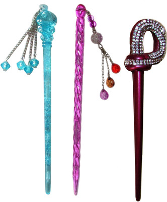 

Berina Hair Combo of Multi Color Juda Sticks Bun Stick(Multicolor)