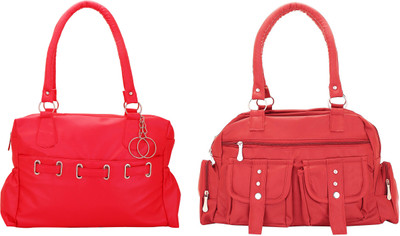 

Lady bar Shoulder Bag(Pink, Red)