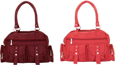

Lady bar Shoulder Bag(Maroon)