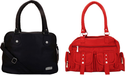 

Lady bar Shoulder Bag(Pink, Black), Black;pink