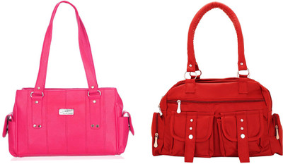 

Lady bar Shoulder Bag(Pink)