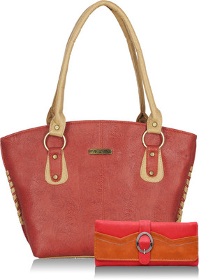 

Fristo Shoulder Bag(Orange, Beige), Beige;orange
