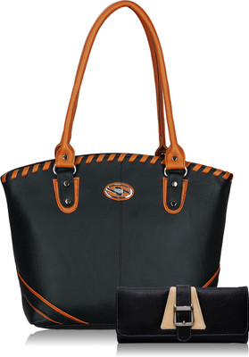 

Fristo Shoulder Bag(Black, Tan)