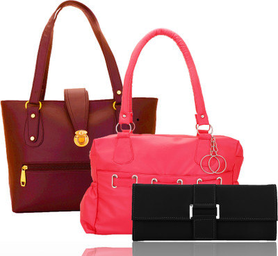 

Lady bar Hand-held Bag(Maroon)