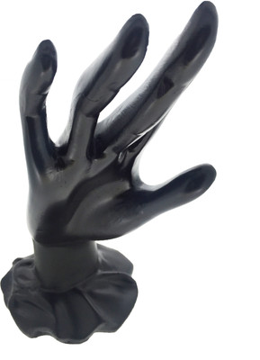 

Oscar Black Fibers Elegant Hand Up Mannequin Form Jewelry Display Stand Holder Tower Finger Jewellery Organizer( )