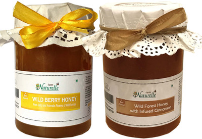 

Farm Naturelle Cinnamon infused 100% Pure Raw Natural Wild Forest Honey and Wild Berry-Sidr Forest Honey (815 Grams x 2 Packs)-Delicious and Healthy (1630 g, Pack of 2)